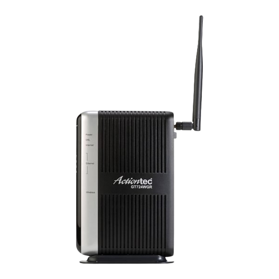 ActionTec GT724WG Setup And User Manual