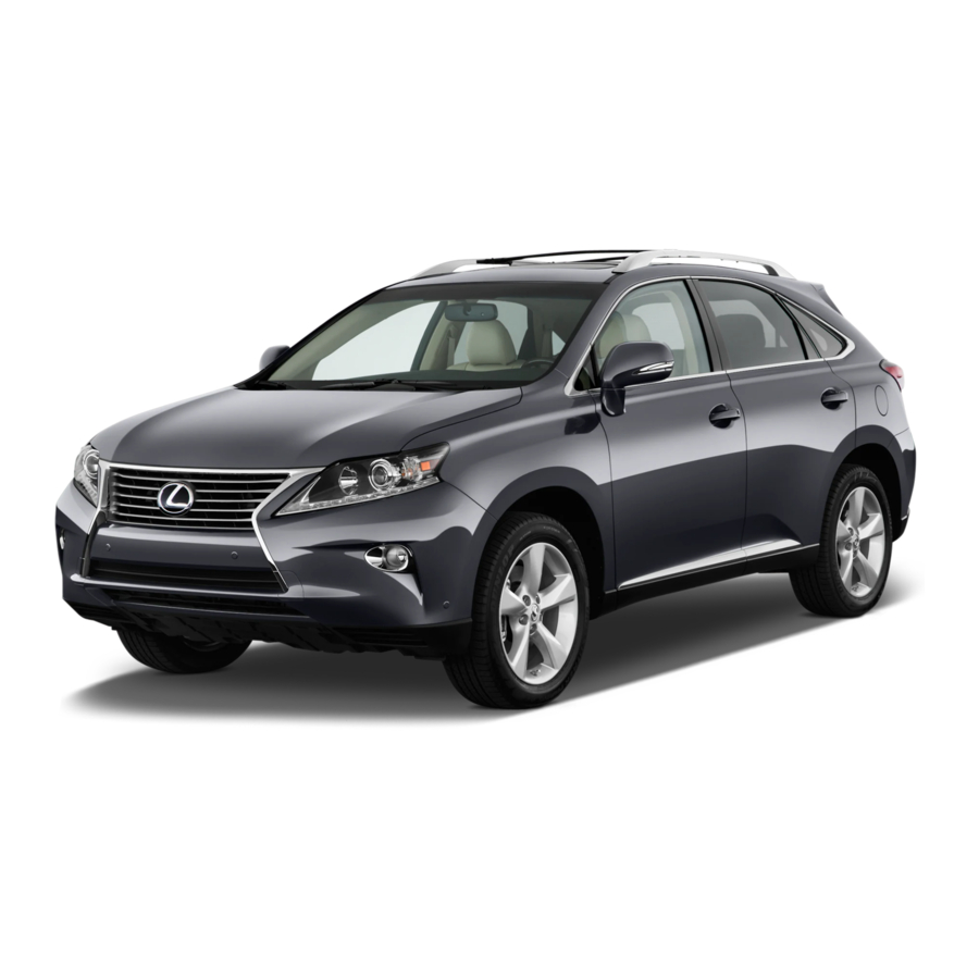 LEXUS 2015 RX350 OWNER'S MANUAL Pdf Download ManualsLib