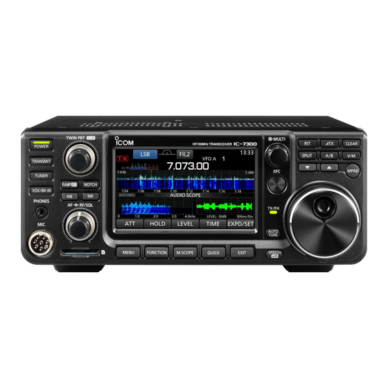 Icom IC-7300 Basic Manual