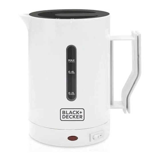 Black and decker electric sales kettle manual