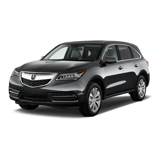 ACURA MDX OWNER'S MANUAL Pdf Download ManualsLib