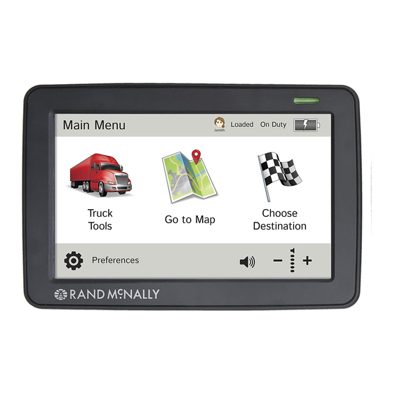 Rand Mcnally Directions And Mileage Rand Mcnally Tnd 730 User Manual Pdf Download | Manualslib