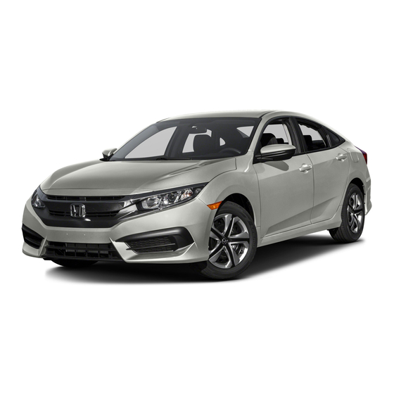 HONDA CIVIC SEDAN 2016 OWNER'S MANUAL Pdf Download | ManualsLib