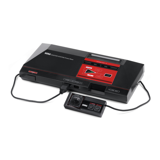 Mode d'emploi SEGA Master System II