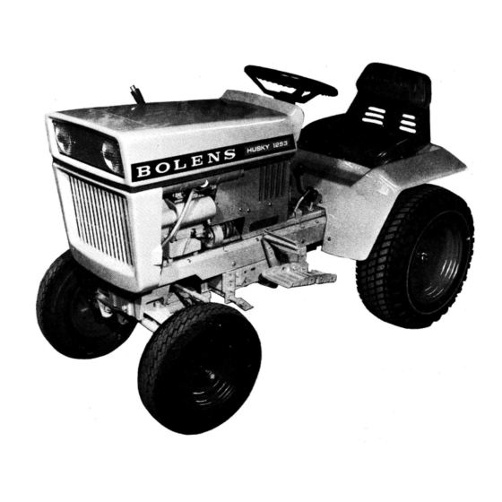 BOLENS HUSKY 1253-02 OWNER'S OPERATION AND MAINTENANCE MANUAL Pdf ...
