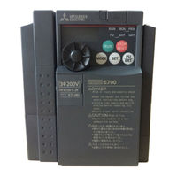 Mitsubishi Electric FR-E720-0.1K(SC) Instruction Manual
