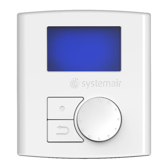 SystemAir CD Control Panel Service Menu