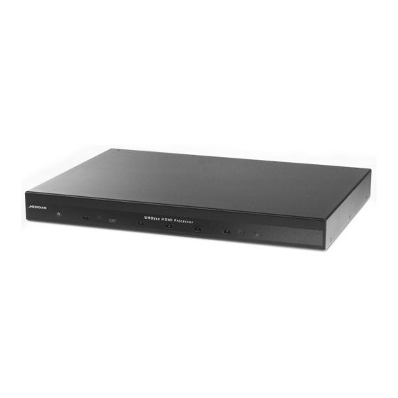Meridian UHD722 Quick Start Manual