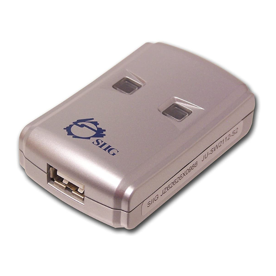 SIIG JU-SW4112 Manuals