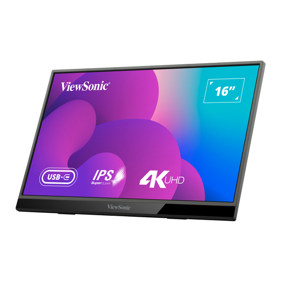 ViewSonic VX1655-4K User Manual