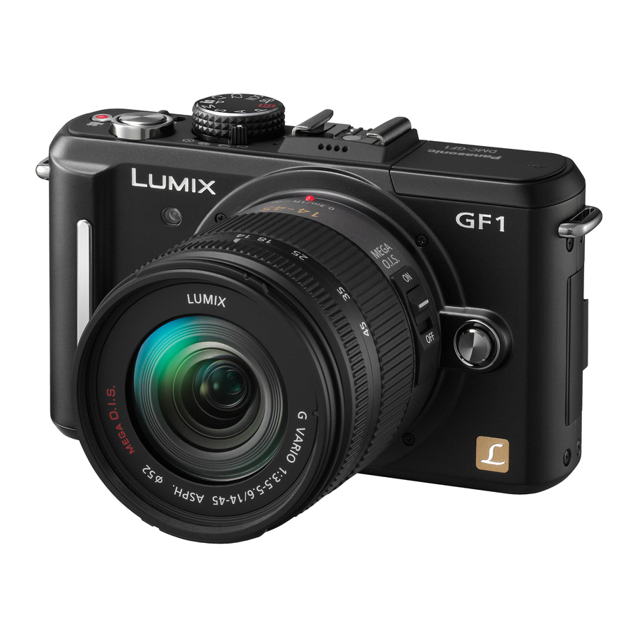 PANASONIC LUMIX DMC-GF1C OPERATING INSTRUCTIONS MANUAL Pdf Download ...