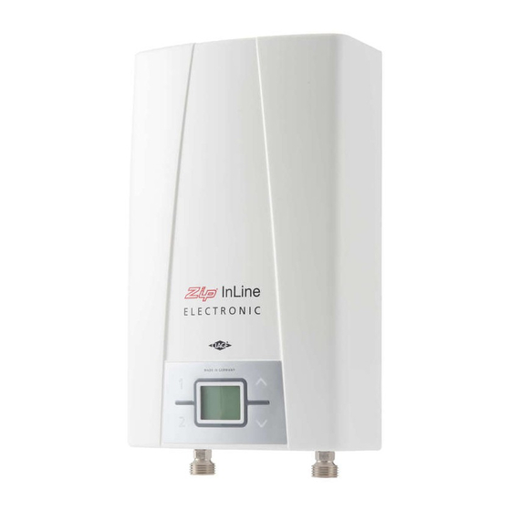 ZIP INLINE CEXO INSTALLATION, MAINTENANCE AND USER INSTRUCTIONS Pdf