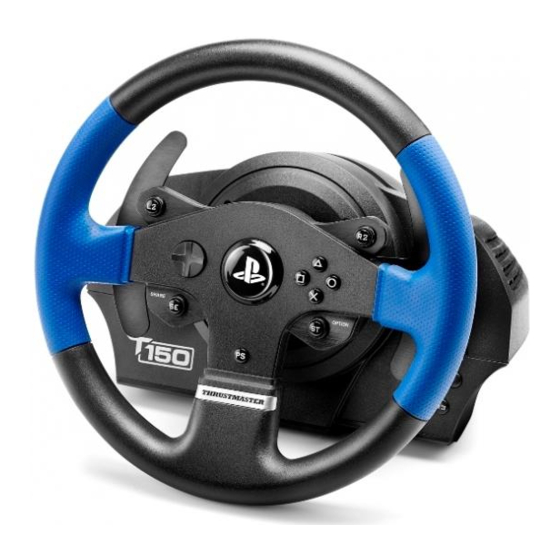 THRUSTMASTER T150 USER MANUAL Pdf Download | ManualsLib