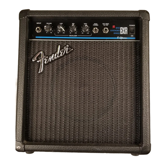 fender bxr 15 bass amp