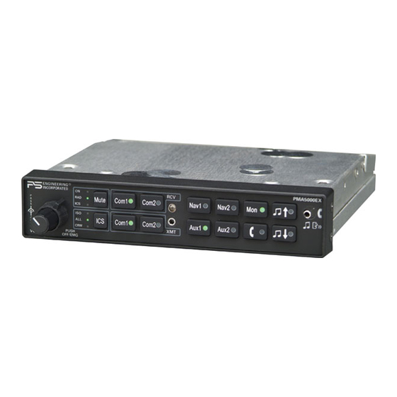 PS Engineering PMA5000EX System Installation And Operation Manual