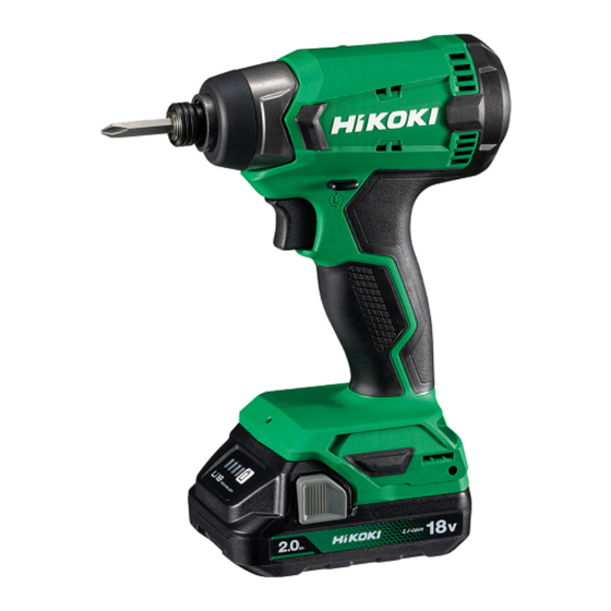 HIKOKI WH 18DA Handling Instructions Manual