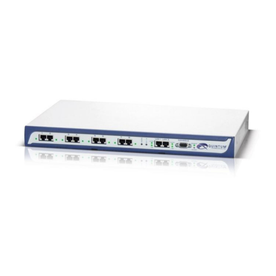 Quintum D Series D1600 Supplementary Manual