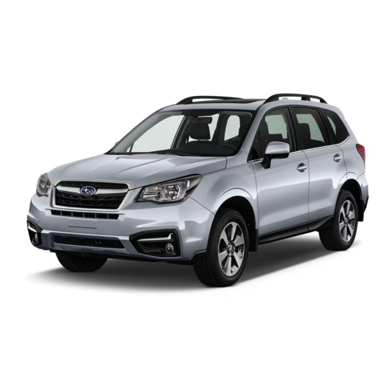 Subaru Forester 2018 Manual