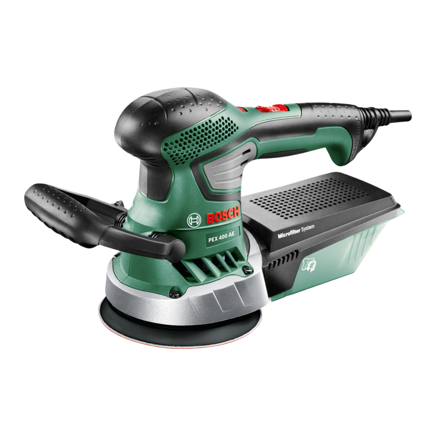 Bosch PEX 400 AE Manual