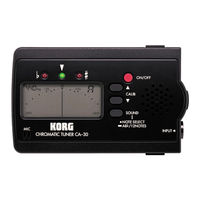 Korg CA-30 Owner's Manual