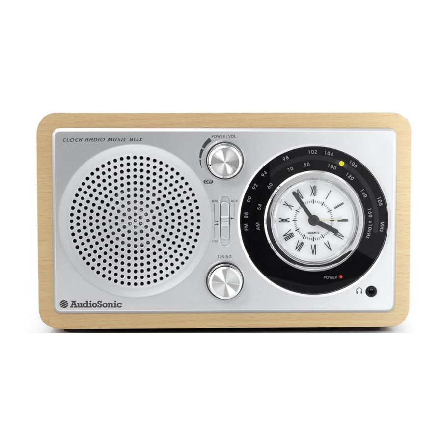 AUDIOSONIC RD1541 INSTRUCTION MANUAL Pdf Download ManualsLib