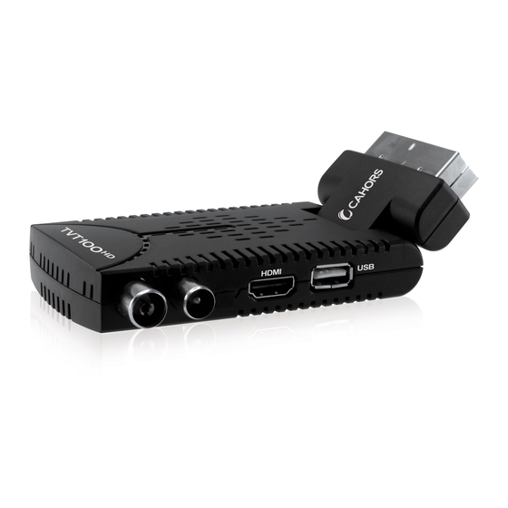 CAHORS TVT 100HD USER MANUAL Pdf Download ManualsLib