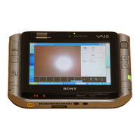 Sony VGN-UX70 Manuals | ManualsLib
