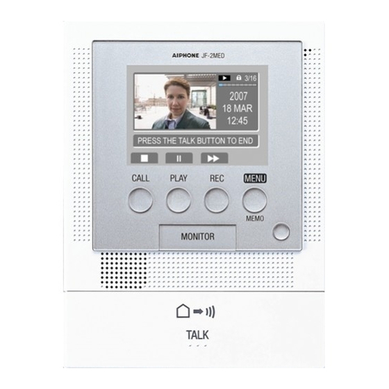AIPHONE JF2MED INSTALLATION & OPERATION MANUAL Pdf Download ManualsLib