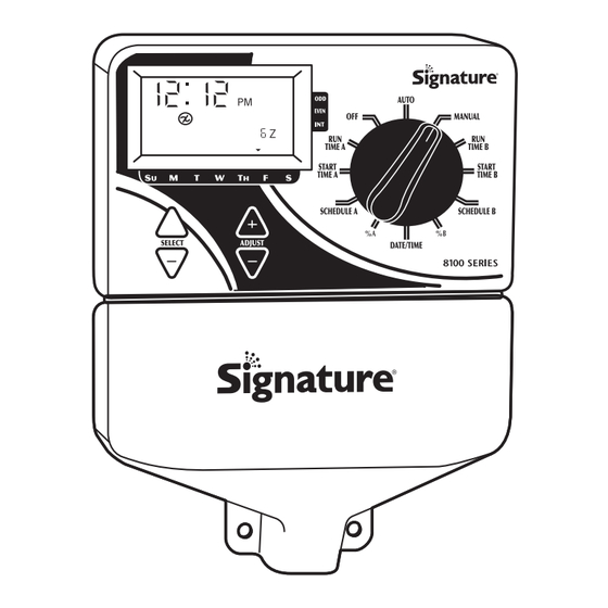 Signature Control Systems 810 Series Installation And Programming Manual