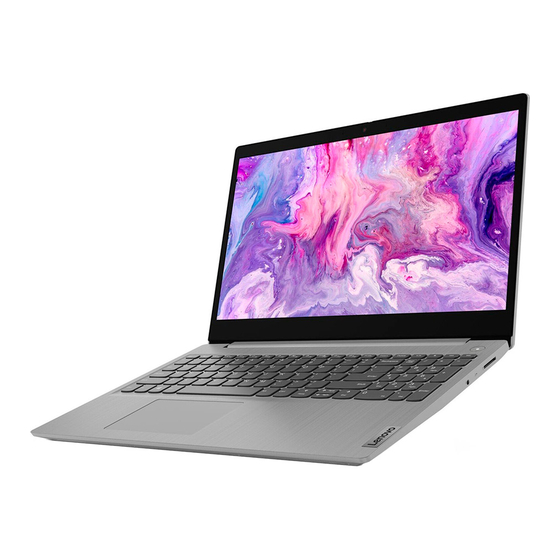 Lenovo IdeaPad Slim 3 Setup Manual