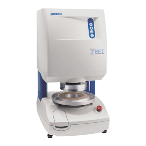 Brookfield AMETEK PFT Quick Start Manual