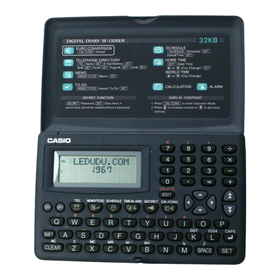 Casio SF-3300A User Manual
