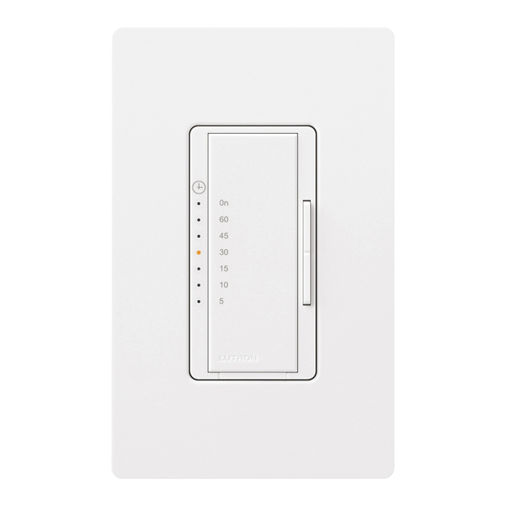 LUTRON ELECTRONICS MAESTRO MAT51 INSTALLATION AND OPERATION MANUAL Pdf