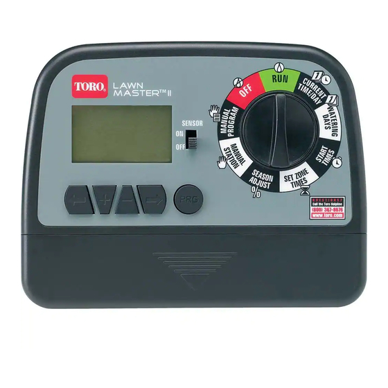 TORO LAWN MASTER II 53805 INSTALLATION & PROGRAMMING MANUAL Pdf