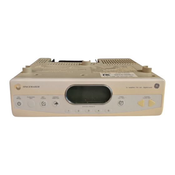 GE SPACEMAKER 74235 USER MANUAL Pdf Download ManualsLib