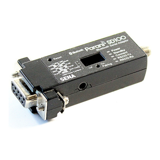 SENA PARANI-SD100 USER MANUAL Pdf 