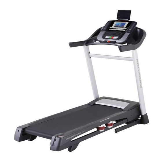 Proform performance outlet 1450 treadmill manual