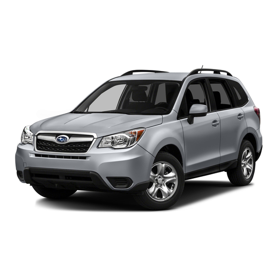 Subaru Forester 2016 Owner's Manual