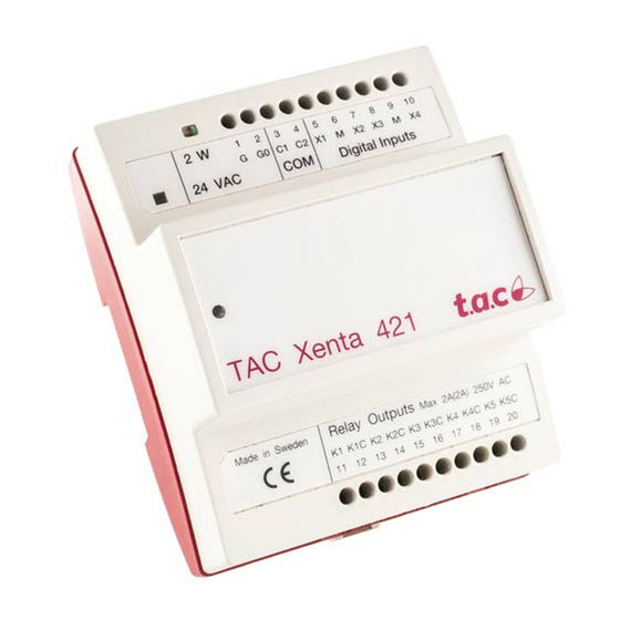 TAC Xenta 411 Handbook