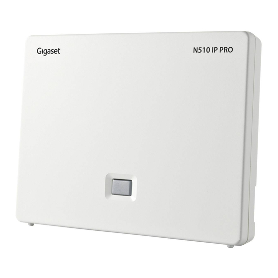 Gigaset N510 IP PRO Manual