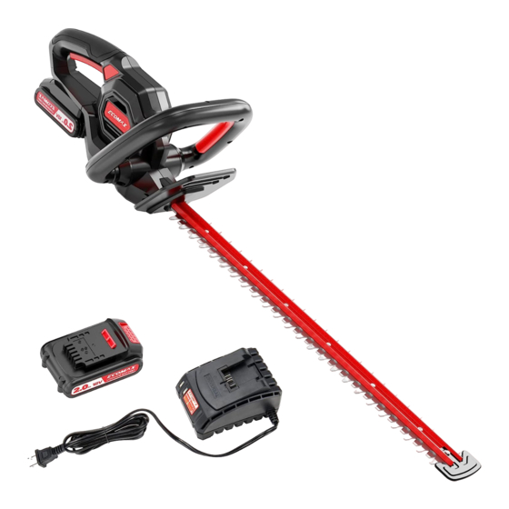 User Manuals: Ecomax ELG06 Cordless Hedge Trimmer