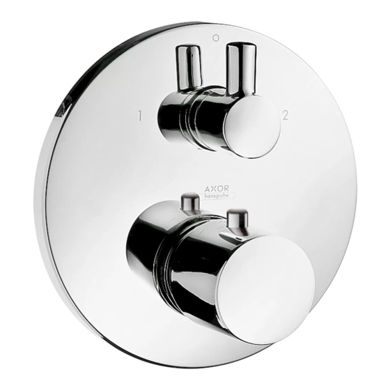 Hans Grohe AXOR Uno 38720 Series Instructions For Use/Assembly Instructions