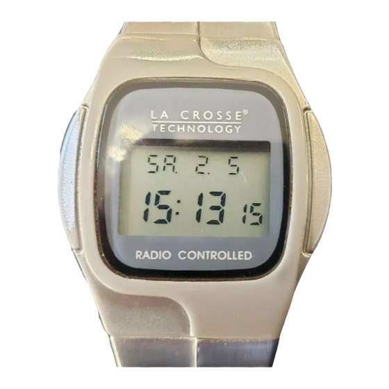 La Crosse WT-961B - WWVB Radio Controlled Watch Manual
