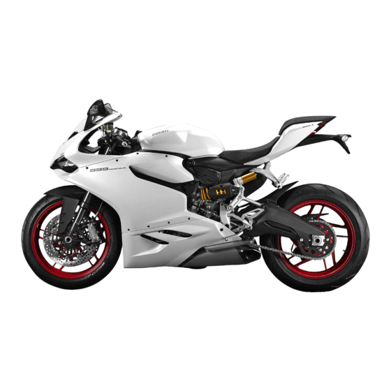 Ducati superbike 899 panigale Owner's Manual