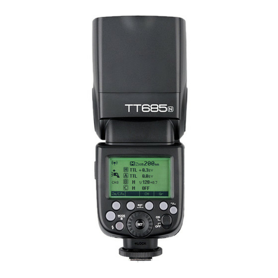 Godox TT685N Thinklite TTL Instruction Manual