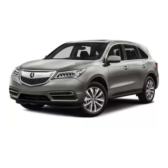 Acura MDX 2015 Owner's Manual