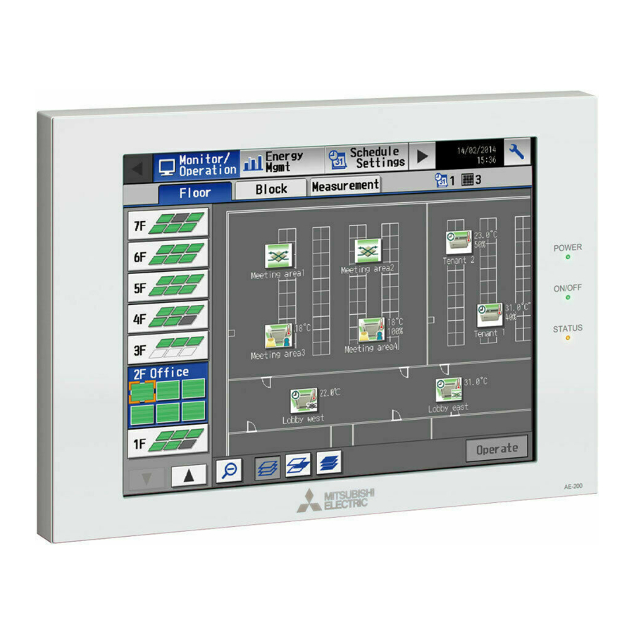 Mitsubishi Electric AE-200A Installation Manual