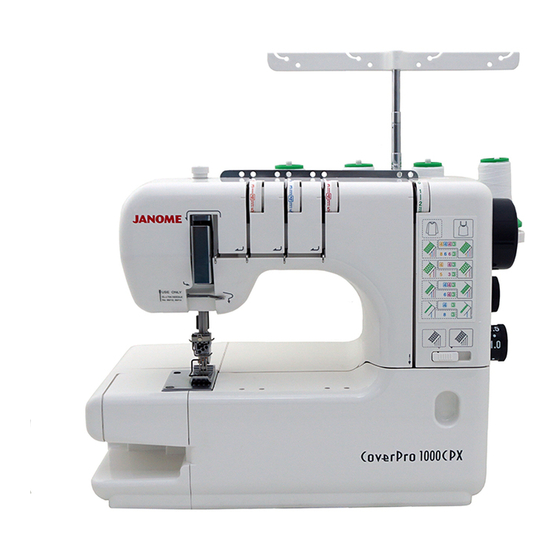 JANOME COVERPRO 1000CPX INSTRUCTION MANUAL Pdf Download ManualsLib