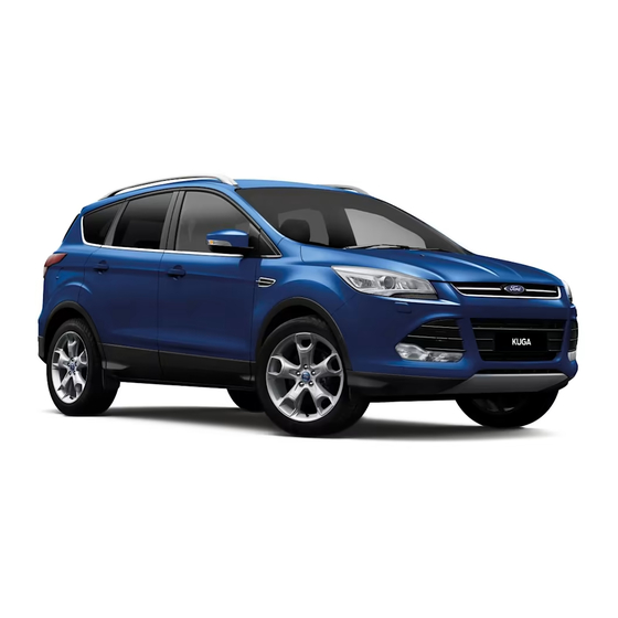 Ford 2015 Kuga Quick Reference Manual