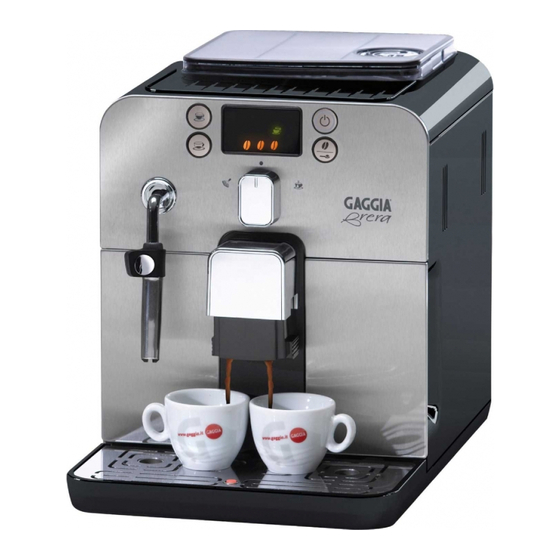 Gaggia Brera Service Manual Pdf Download Manualslib